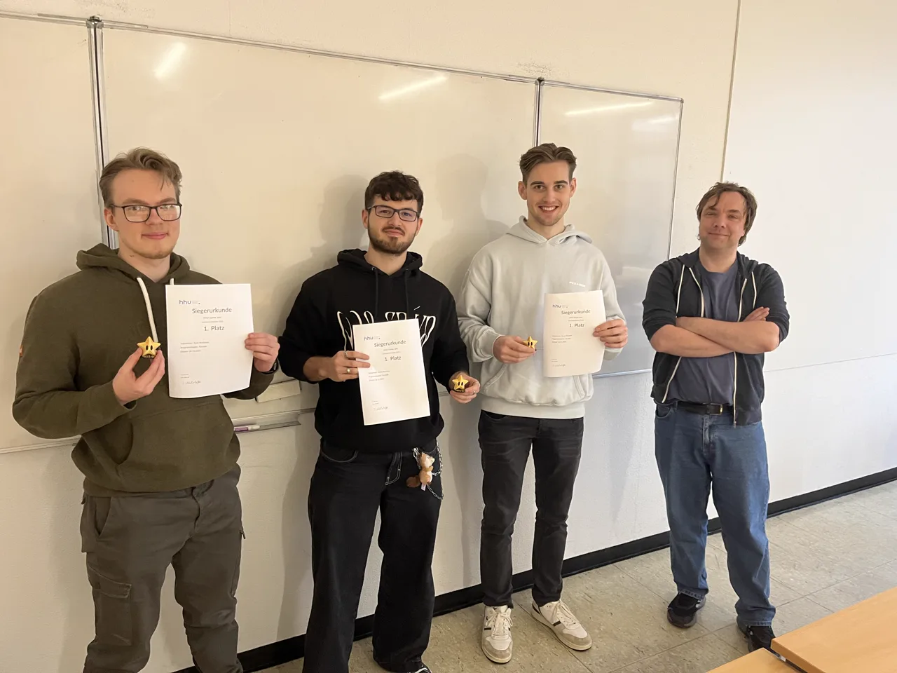 Siegerehrung: 1. Platz für unser Team